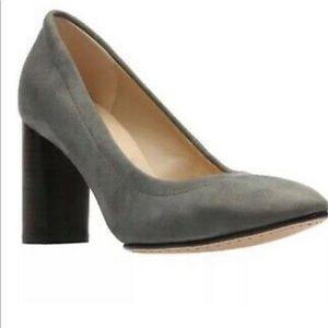 NWOT grey suede Clark’s